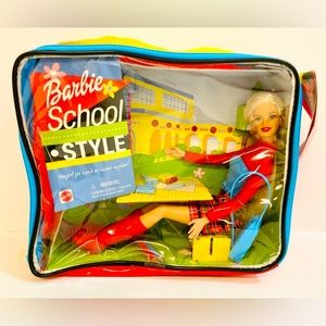 Barbie School Style Doll Y2K Zip-Up Lunch Box (2001) #55670 NIB